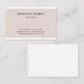 Elegantes Clean Graphic Design Beruflich Schlicht Visitenkarte (Vorne/Hinten)