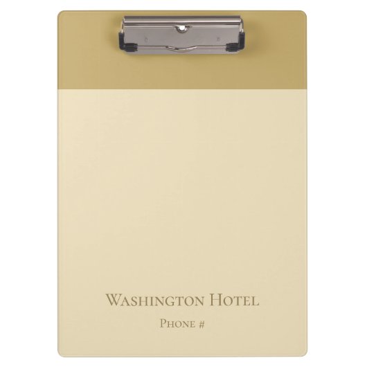 Elegantes Clipboard mit Monogramm  Klemmbrett (Vorderseite)