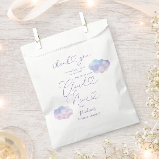 Elegantes Cloud Nine-Brautparty Geschenktütchen (Ausgeschnitten)