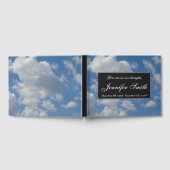 Elegantes, Cloudy Blue Sky Beileid Guestbook Gästebuch (Voll)