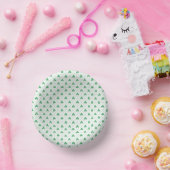 Elegantes Clover Muster 7" Papierschale Pappteller (Party)