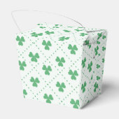 Elegantes Clover-Muster - Ausstieg von 2x2x2,75 Geschenkschachtel (Rückseite)