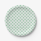 Elegantes Clover Pattern 7" Rundpapierplatte Pappteller (Vorderseite)