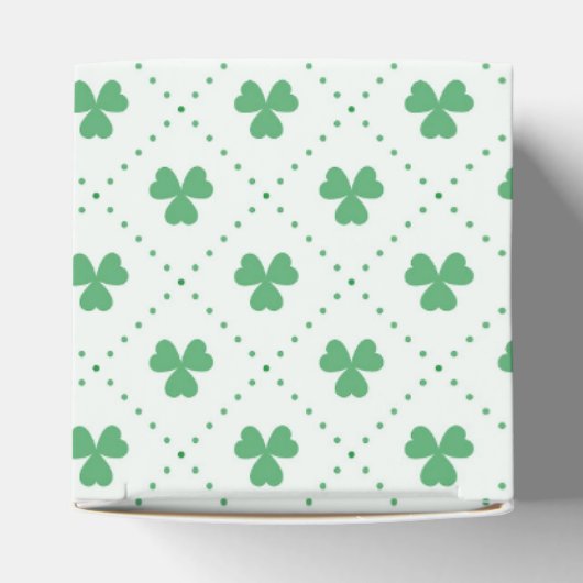 Elegantes Clover Pattern Classic 2x2x2 Geschenkschachtel (Oben)