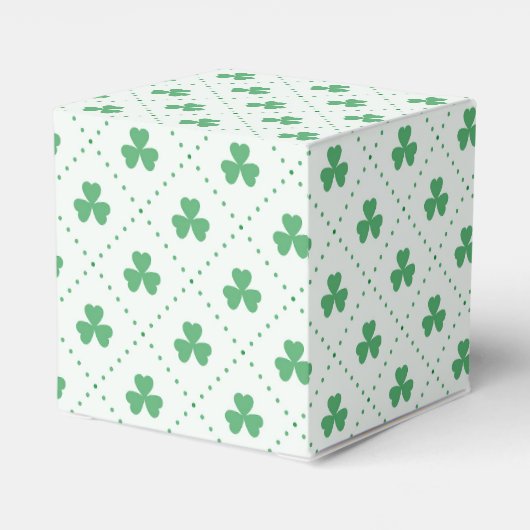 Elegantes Clover Pattern Classic 2x2x2 Geschenkschachtel (Rückseite)