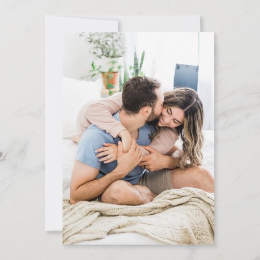 Elegantes Coastal Beach Brautparty Foto Einladung (Rückseite)