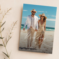 Elegantes Coastal Beach Foto Hochzeit