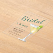 Elegantes Cocktail-Glass-Brautparty Acryleinladungen (Ablage )