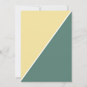 Elegantes Cocktail-Glass-Brautparty Einladung (Rückseite)