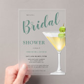 Elegantes Cocktail Glass Brautparty Mattiert Acryleinladungen (Insitu (Handheld))