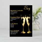 Elegantes Cocktail Party Bar Menü (Stehend vorne)