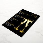 Elegantes Cocktail Party Bar Menü (Gedreht)