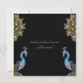 Elegantes Cocktail-Party Wasserfarbe Einladung (Rückseite)