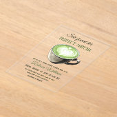 Elegantes Coffee Theme Perfect Matcha Brautparty Acryleinladungen (Ablage )