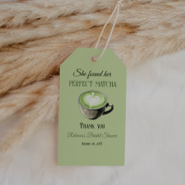 Elegantes Coffee Theme Perfect Matcha Brautparty Geschenkanhänger