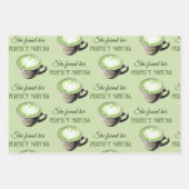 Elegantes Coffee Theme Perfect Matcha Brautparty Geschenkpapier Set (Vorderseite)