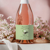 Elegantes Coffee Theme Perfect Matcha Brautparty Schaumweinetikett