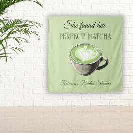 Elegantes Coffee Theme Perfect Matcha Brautparty Wandteppich