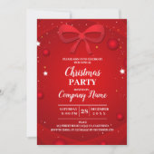 Elegantes Company Cocktail Weihnachts-Party Einladung (Vorderseite)