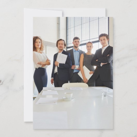 Elegantes Company Cocktail Weihnachts-Party Einladung (Rückseite)