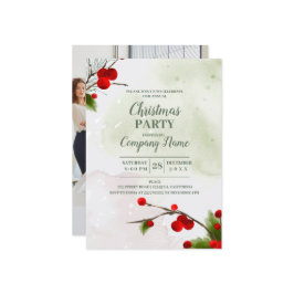 Elegantes Company Cocktail Weihnachts-Party Einladung