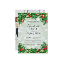 Elegantes Company Cocktail Weihnachts-Party Einladung