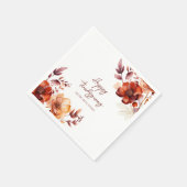 Elegantes Company Erntedank Party Serviette (Ecke)