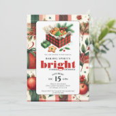 Elegantes Cookie Exchange-Party Einladung (Stehend Vorderseite)