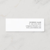 Elegantes Cool-Gray-Gold-Circuit-Board HighTech Mini Visitenkarte (Rückseite)