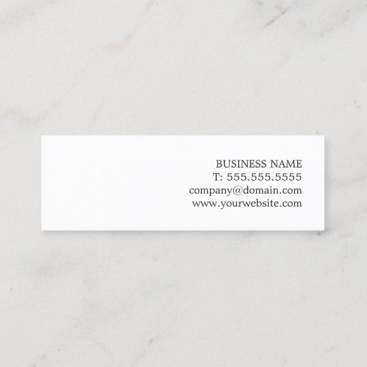 Elegantes Cool-Gray-Gold-Circuit-Board HighTech Mini Visitenkarte (Rückseite)