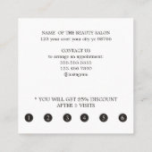 Elegantes Cooles Rotes Herz Treuekarte (Rückseite)