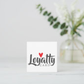 Elegantes Cooles Rotes Herz Treuekarte (Stehend Vorderseite)