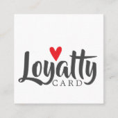 Elegantes Cooles Rotes Herz Treuekarte (Vorderseite)