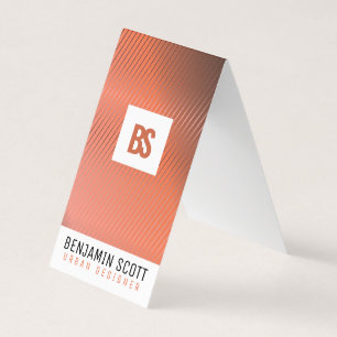 Elegantes Copper Background Business Card Design Visitenkarten