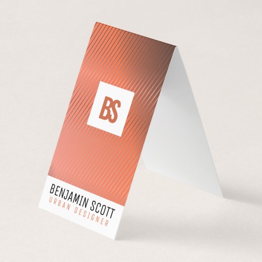 Elegantes Copper Background Business Card Design Visitenkarten (Vorderseite)