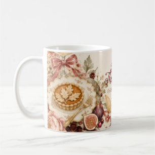 Elegantes Coquette-Friendsgiving-Dinner Kaffeetasse