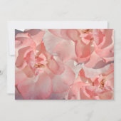 Elegantes Coral Pink Floral Foto Vielen Dank Dankeskarte (Rückseite)