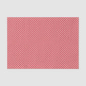 Elegantes Coral Pink Red Polka Dots Muster Seidenpapier (Vorderseite)