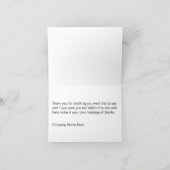 Elegantes Corporate Business Danke (Innenseite)