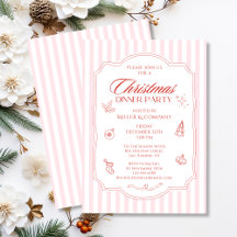 Elegantes Corporate Christmas Dinner Party Holiday