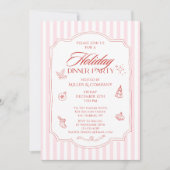 Elegantes Corporate Christmas Holiday Dinner Party Einladung (Vorderseite)