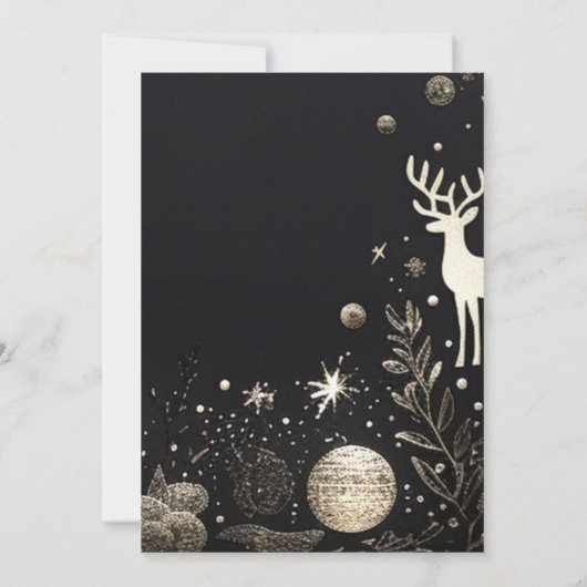 Elegantes Corporate Christmas Party Business Holid Einladung (Rückseite)