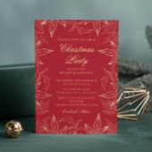 Elegantes Corporate Christmas Party Chic Floral Einladung