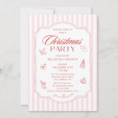 Elegantes Corporate Christmas Party Company Holida Einladung (Vorderseite)