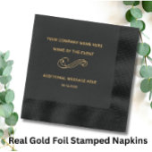 Elegantes Corporate Company Event Servietten Mit Folie