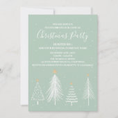 Elegantes Corporate Office Weihnachts-Party Einladung (Vorderseite)