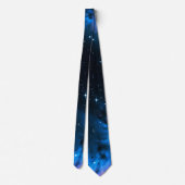 Elegantes Cosmic Starry Night Sky Muster Krawatte (Rückseite)