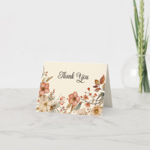 Elegantes Cottagecore-Wildblumen-Wasserfarben-Desi Karte
