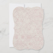 Elegantes Country Chic Rose Blume Bird Wedding Einladung (Rückseite)