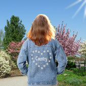 Elegantes Country Heart & Daisy Blume Denim Jacket Jeansjacke